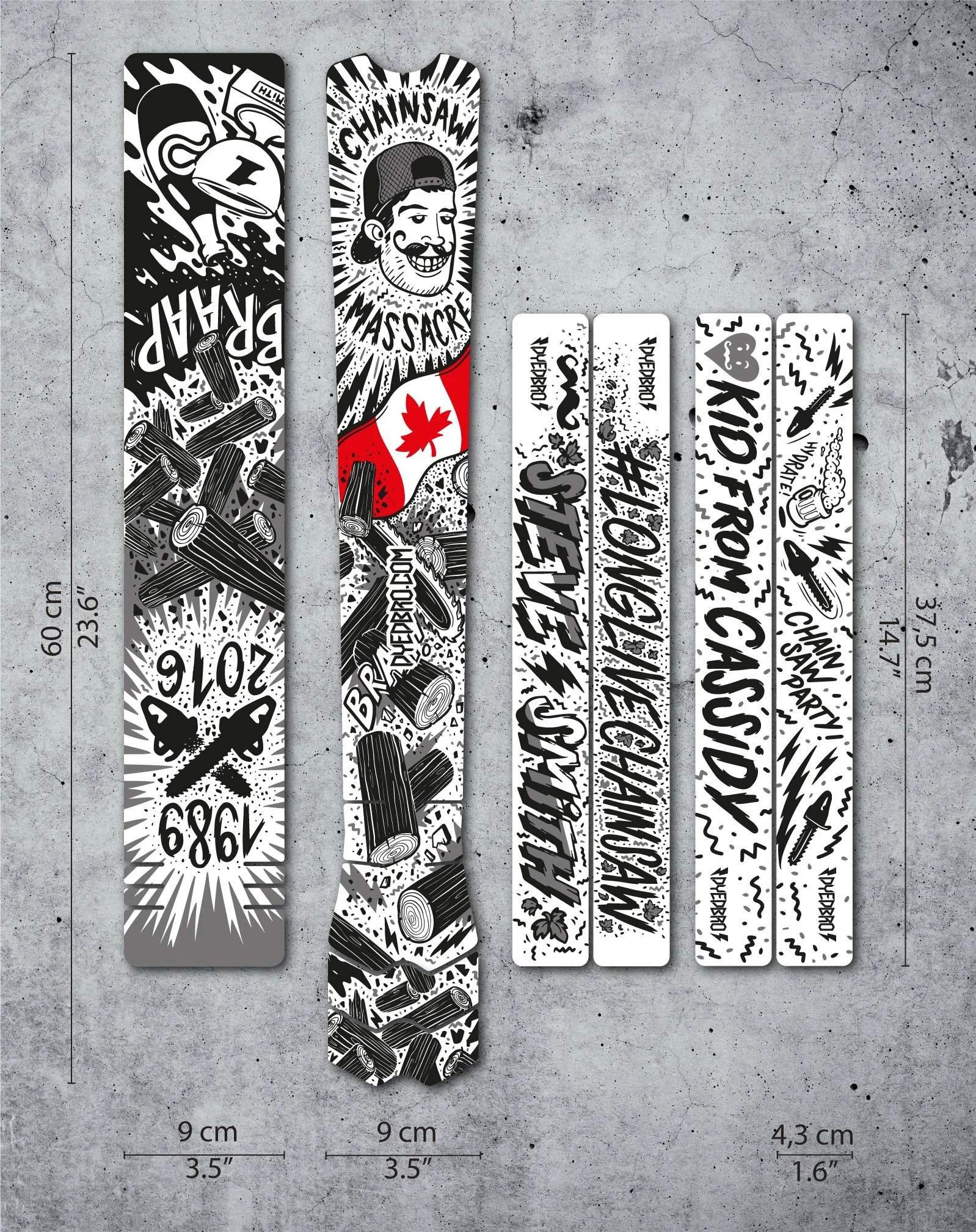 DyedBro Chainsaw Rammefolie – Sort 6 DyedBro Chainsaw Rammefolie – Sort - Billede 6