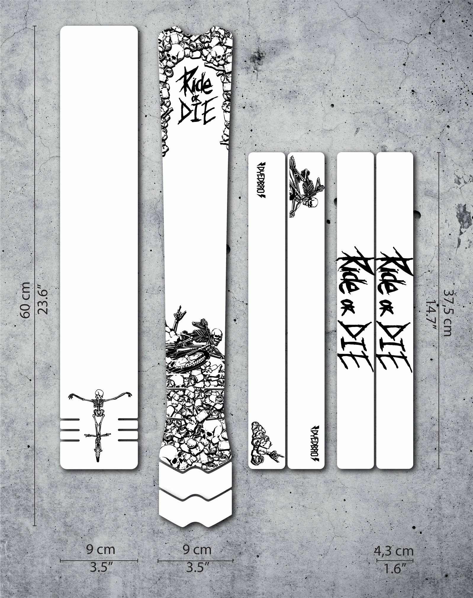 DyedBro Ride Or Die Rammefolie – Sort 4 DyedBro Ride Or Die Rammefolie – Sort - Billede 4