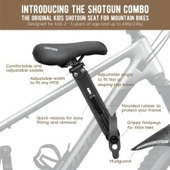SHOTGUN MTB Børnesæde + Styr Combo 10 SHOTGUN MTB Børnesæde + Styr Combo -Crankbrothers Salgsbutik ShotgunComboImageStack2020 Update2 1024x1024@2x