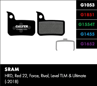Galfer Bremseklodser Sram Level TLM/Ultimate 1 Galfer Bremseklodser Sram Level TLM/Ultimate