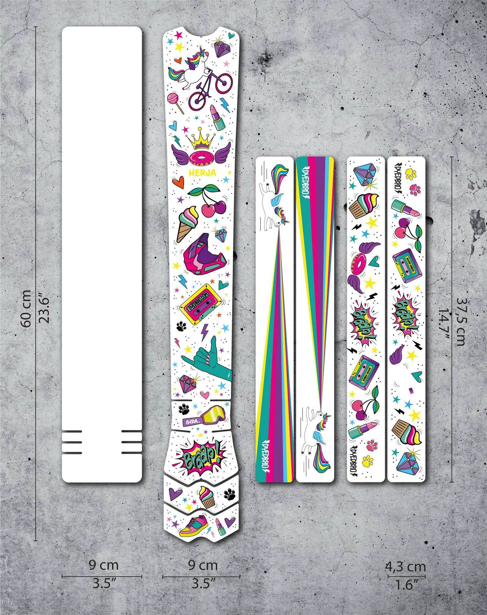 DyedBro Unicorn Rammefolie – Glitter 7 DyedBro Unicorn Rammefolie – Glitter - Billede 7