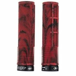 DMR Bikes Deathgrip Flangeless Marble Red