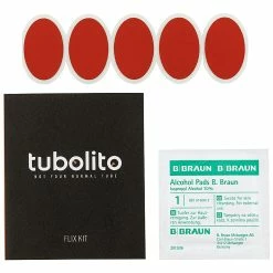 Tubolito Flix Kit Selvklæbende Lapper -Crankbrothers Salgsbutik flix kit inhalt 1