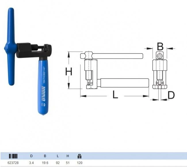 Unior Tools UNIOR Kædesplitter 2 Unior Tools UNIOR Kædesplitter - Billede 2